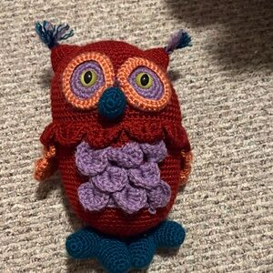 Colorful Owl Stuffed Animal Toy